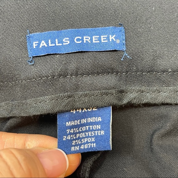 FALLS CREEK Men’s Straight No Iron Khaki Pants - Picture 7 of 7